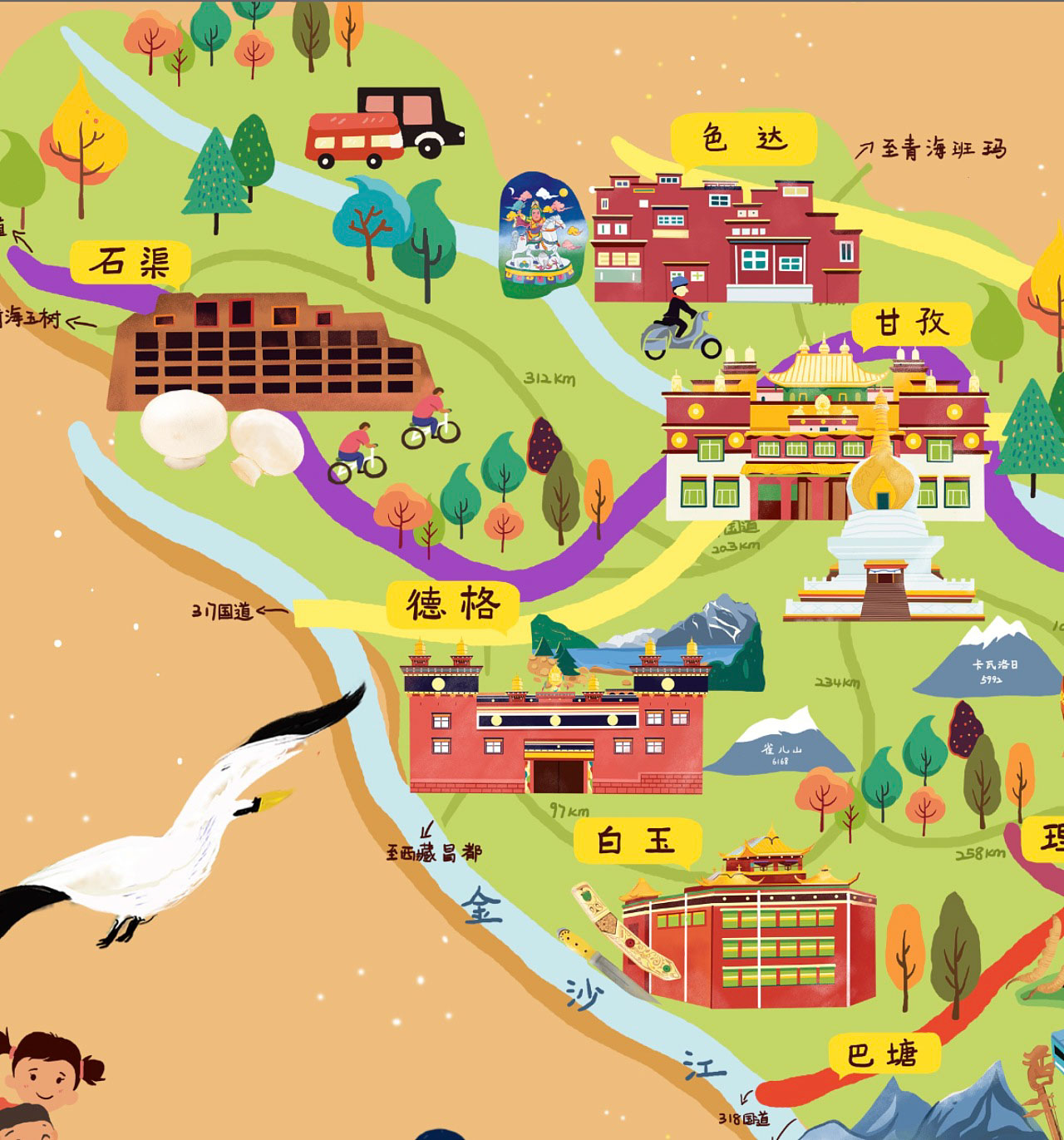 黄圃镇手绘地图景区的文化宝库